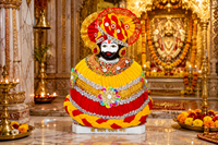Figurine religieuse en résine Shri Khatu Shyam Devay Nam, artisanat fait main, sculpture traditionnelle pour la décoration de table de Diwali
