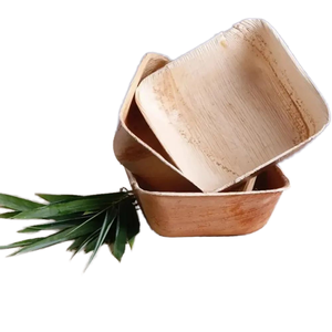 Areca 4.5 \ "carré compostable bol de feuille de plante pour les collations de fête et les petites portions - Product Image 1