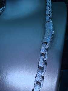 Collar de Cadena Iced Link con Moissanita VVS Unisex, Bañado en Rodio, Certificado GRA, Tendencia, Superventas, Gran Oferta, Hip Hop, Bling, Lujo - Product Image 2