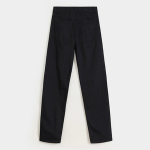 กางเกงผู้หญิงเอวกลางสำหรับฤดูร้อน ระบายอากาศ แห้งเร็ว ผ้าแคนวาส มีเชือกผูก สไตล์ลำลองสำหรับทำงาน รับผลิตแบบ OEM - Product Image 3