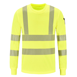 Breathable Quick-drying Reflective Long-sleeved T-shirt High Visibility Long Sleeve Safety Work T Shirt Class 2 Hi Vis t Shirts - Product Image 2