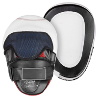 Almohadillas de Boxeo de Piel Sintética PU de Alta Calidad, Blancas, Curvas, para Entrenamiento, Sparring, MMA, Muay Thai, Kickboxing