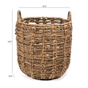 Round basket of <b>water</b> hyacinth in natural <b>color</b> Handmade Storage Basket Wholesale eco-friendly Made in Vietnam - Product Image 2