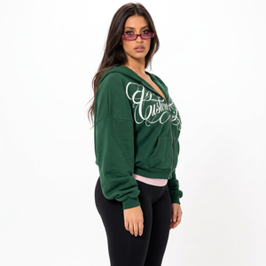 Hoodies en coton en gros, 320 g/m², en molleton bouclette, coupe décontractée avec cordon de serrage pour les détaillants de vêtements - Product Image 1