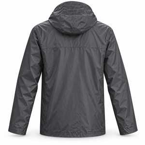 Impermeable Personalizado con Capucha para Invierno, Chaqueta Ligera Cortavientos de Poliéster con Cuello Alto y Bolsillos Delanteros para Caminar al Aire Libre - Product Image 3
