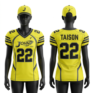 Jersey de Fútbol Americano para Mujer, Poliéster Premium, Diseño de Paneles Marrón y Blanco, Transpirable, Ajuste Atlético, Sublimación Personalizada - Product Image 5