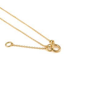 Collar de cadena con eslabones de oro amarillo de 18 quilates con zafiros multicolor arcoíris de última tendencia del fabricante para uso diario. - Product Image 6