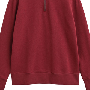 Sudaderas de Cuello Redondo Color Borgoña de Alta Calidad para Hombre, 100% Algodón, Forro Polar Antipelusas, Talla XL, Sudaderas con Capucha para Invierno - Product Image 5