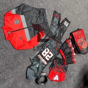 เสื้อฮู้ดดี้พิมพ์ลายตามสั่งและชุดเซ็ตสำหรับผู้ชายไซส์ใหญ่ ชุดยูนิฟอร์มเชียร์ลีดเดอร์แบบซิป 7on7 พร้อมโลโก้ด้านหน้า - Product Image 3