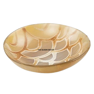 Accessoires de table en corne faits à la main pour la maison et la cuisine, plateau de service plaqué, style nordique, luxe, meilleure qualité - Product Image 6