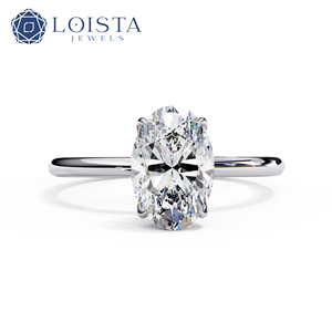 CVD HPHT Oval Cut Lab Grown Diamond Jewelry <b>Rings</b> 10k 14k Gold Solid Custom <b>for</b> Women <b>Men</b> Engagement with Igi Certification - Product Image 2