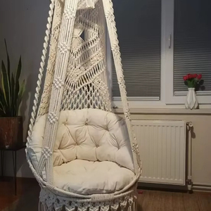 Macrame <b>Hammock</b> <b>Swing</b> Chair, Indoor <b>hammock</b> chair, Macrame Hanging chair, Outdoor <b>swing</b>, Bedroom <b>hammock</b> chair <b>swing</b> - Product Image 1