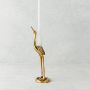 Candelabro de Lujo de Latón Dorado con Diseño de Grulla, Juego de Portavelas Decorativos con Estatua de Garza para Decoración Vintage del Hogar y Bodas - Product Image 2