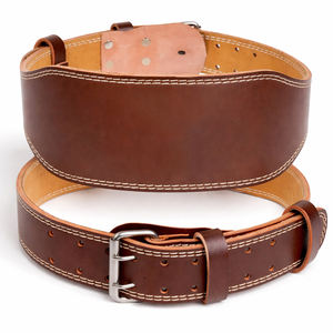 Ceinture de musculation réglable SAAR INDUSTRIES en cuir tanné robuste, antidérapante et respirante pour l'haltérophilie et la musculation, durable - Product Image 1