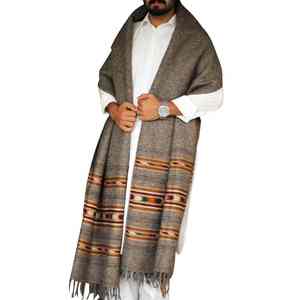 ผ้าคลุมไหล่ขนสัตว์สำหรับผู้ชาย พรีเมียม สำหรับฤดูหนาว นุ่ม อุ่น ระบายอากาศได้ดี สีพื้นแบบดั้งเดิม - Product Image 2