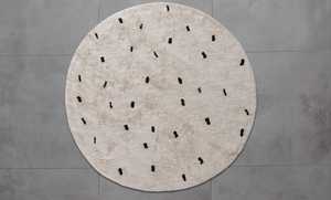 Round Modern Cotton Rug Tufted Anti-Slip Cushioned Soft Floor <b>Mat</b> for Living Room Bedroom Hotel - Product Image 4