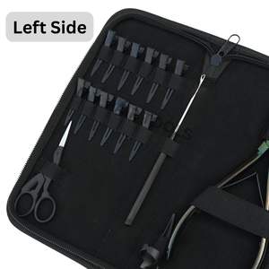 Complete Hair Extension tools Applicator Kit with Flat Bead Crimper plier <b>Tape</b> in plier Hair Tool Comb Parting Finger & Clips - Product Image 3