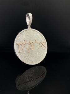 Pendentif en alliage plaqué or, style hip-hop, avec diamants givrés - Product Image 2