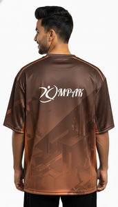 Camiseta Sublimada Oversize Estilo Urbano para Hombre, Corte Regular, Casual, Moderna, de Poliéster/Algodón, Anti-UV, de Secado Rápido - Product Image 2