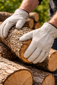 Gants de travail en cuir avec option de logo personnalisé pour la réparation mécanique, l'exploitation forestière et les travaux en extérieur – Protection durable des mains - Product Image 2