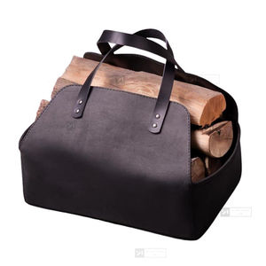 Bolsa de transporte de leña ajustable de cuero para camping, recolección de leña y almacenamiento de leña para fogatas, tamaño OEM - Product Image 5
