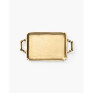 Bandeja Decorativa de Aluminio con Asas para Uso Comercial, Bandejas de Lujo Hechas a Mano, Bandeja Elegante para Decoración de Mesa de Boda - Product Image 4