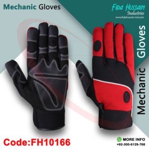 Guantes mecánico de cuero sintético de agarre de calidad mejorada de Pakistán Guantes mecánicos de la mejor calidad con PVC Grippy Palm Guantes - Product Image 3