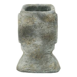 Easter Island Cement Planter 5x5.5x9" for <b>Flower</b> <b>Displays</b> - Product Image 6