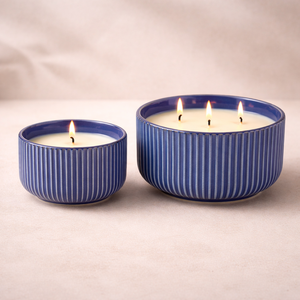 Premium Glazed Ceramic <b>Candle</b> Vessel Heat Resistant Thick Wall Smooth Finish Durable Luxury Home Decor Double <b>Wick</b> Holder - Product Image 6