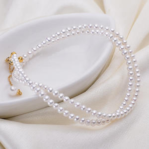 Collar de Perlas de Agua Dulce Naturales al por Mayor, 3-3.5mm, Cadena de Clavícula S925, Directo del Lago de la Montaña de Zhuji - Product Image 4