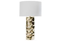 Lampe de table en aluminium en forme de palmier en nickel de luxe, design moderne et durable pour la décoration de salon et de la maison