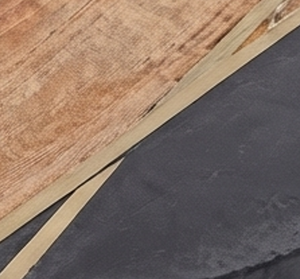 Plateau tournant rond élégant en bois avec incrustation de pierre noire, fait main, style rustique, pour la décoration de table de cuisine - Product Image 4
