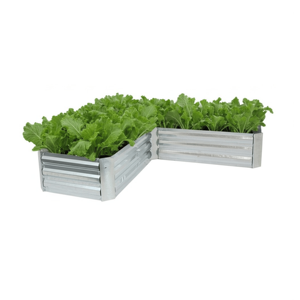 Bac à légumes surélevé modulaire en métal pour l'extérieur, en acier galvanisé, pour légumes et fleurs, grand bac de jardin surélevé, GB011 - Product Image 1