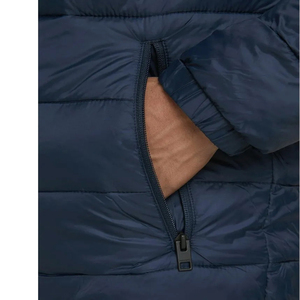 Chaqueta bomber acolchada de invierno para hombre, de alta calidad, con bloques de color, gruesa, de poliéster, personalizada. - Product Image 3