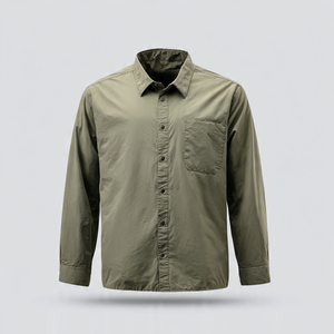 Camisas Cortavientos con Cuello Plegable para Hombre, 100% Nailon, Impermeables, con Bolsillos Personalizados - Product Image 4
