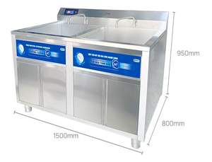 Lave-vaisselle ultrasonique commercial RAMA RB-1500S Pro à double cuve, machine de cuisine industrielle intelligente - Product Image 6