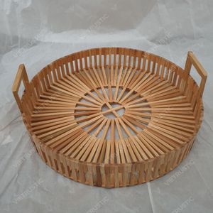 BAMBOO JOINERY COLLECTIVE Cesta de Bambú para Almacenamiento, Bandeja de Bambú para Organización del Hogar - Product Image 6