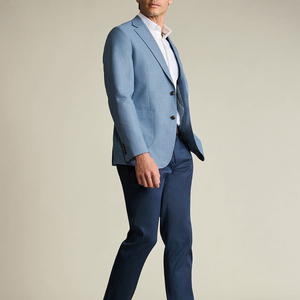Blazer Casual de Verano para Hombre con Dos Botones, Ligero, Corte Regular, Solapa con Muescas, Ideal para Oficina y Adultos - Product Image 3