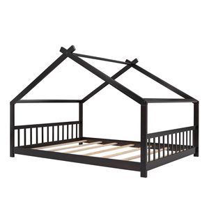 Letto a capanna in legno a grandezza naturale per bambini modello WF282522AAP - Product Image 3