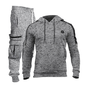 Conjunto Deportivo Personalizado con Logotipo, 90% Poliéster, 10% Elastano, 2 Piezas, para Correr, Hacer Ejercicio, Gimnasio, Ropa de Entrenamiento para Hombre - Product Image 2