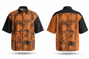 Camisa de Vestir de Manga Corta con Diseño de Patrón Abstracto, Personalizada, de Alta Calidad, para Negocios de Ropa de Trabajo, Venta al por Mayor, Moda Urbana - Product Image 2