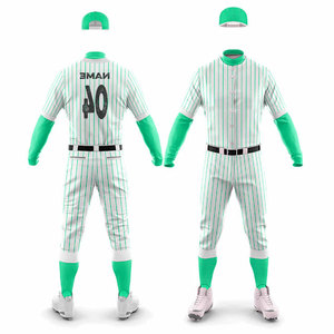 Youth and Adult Uniform Factory Wholesale Low Price Customization Striped Design All Season Softball <b>Baseball</b> Uniform Clothes - Product Image 4