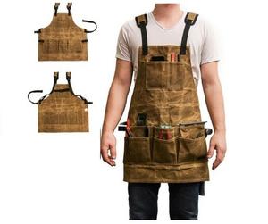 Hot Selling High Quality Heavy Duty <b>Leather</b> Welding <b>Apron</b> Heat Resistant Protective Sleeveless Adjustable Comfortable Fit - Product Image 3