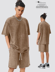 Conjunto de Verano de Dos Piezas con Logotipo Personalizado para Hombre, Traje Deportivo de 2 Piezas, Camiseta y Pantalones Cortos - Product Image 4
