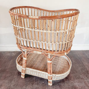 Lit de bébé en rotin pour tout-petits, berceau, lit bébé, décoration de chambre pour filles et garçons, vente en gros - Product Image 1