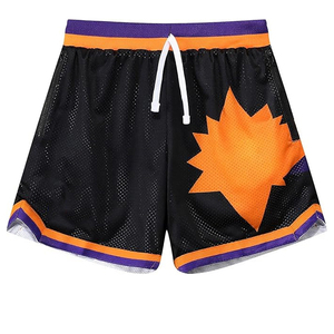 Nouveau design, sublimation, polyester de qualité, short de sport uni, short de basket-ball personnalisé avec logo, maille, pour hommes - Product Image 3