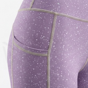 High Waist Winter Warm Thick Cotton Spandex <b>Tie</b> Dye Leggings For Women Breathable Gym Fitness Activewear Yoga Pants - Product Image 5