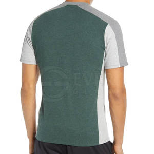 Meilleur prix T-shirt en coton 100% tricoté pour homme, col rond, nouvelle arrivée 2024, séchage rapide, respirant, décontracté - Product Image 2