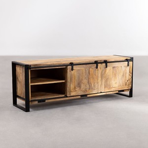 Mueble para TV de madera de mango Vandana Amber Field - Product Image 2