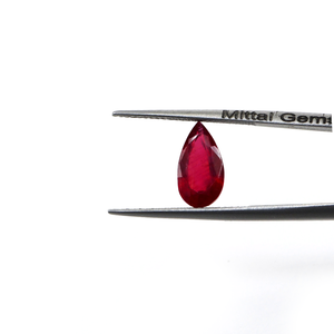 Rubis naturels de Bangkok, formes poire calibrées 9x14mm, pierres précieuses facettées naturelles pour la fabrication de bijoux, prêtes à l'emploi - Product Image 2